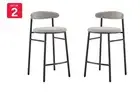 Set of 2 Brosa Lancel Counter Stools (Pebbled Sand Boucle), Benches, Stools &