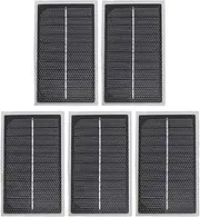 Small Solar Panels Professional Monocrystalline Silicon DIY Solar Panels Kits 4W Power for School Science Projects and LED Lights Solar Lights Compact Size 5pcs Pack