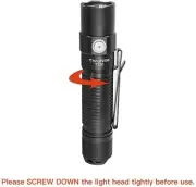 ThruNite TT20 Tactical Flashlight, 2526 Lumens, USB C Black CW
