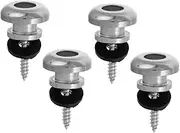 Toddmomy 4Pcs Guitar Strap Lock Kit with Mushroom Head End Pins Durable Replacement Fasteners for Acoustic Electric Guitars Ukuleles Compatibility