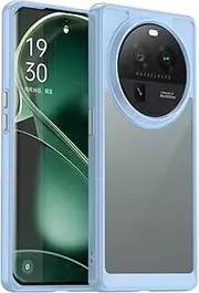 [Generic] TPU Cover for Oppo Find X6 Pro, Flexible Silicone Slim fit Soft Shell Cute Back Case Bumper Rubber Protective Case for Oppo Find X6 Pro (6,82")-MFXC - Blue 2