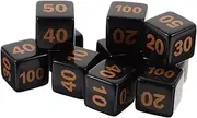 KOMBIUDA Six-Sided Dice Acrylic Construction Blood Counting Mini Dice for Game Props Ktv Bars Parties