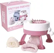 Star Circular Wool Machine, Small Knitting Machine with Crochet, 22 Needle Knitting Device, Delicate Craft Knitting Tool, Knitting Machine, Valentine's Day Knitting Device