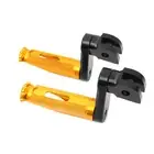 SHINOBI Gold Front Foot Pegs 40mm Adjustable For Honda CB600F Hornet 98-06 05