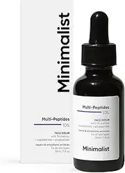 Minimalist Anti Aging Serum With 10% Multi Peptides | Reduces Wrinkles, Collagen Boosting, Hydrating and Overnight Repair Serum, For Women & Men, 1 Fl Oz / 30 ml