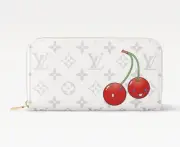 LOUIS VUITTON x Takashi Murakami Zippy Wallet M14240 White Cherry 2025 Japan