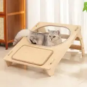 Cat Ramp and Cozy Nest Pet Spaceship Bed for Overlooking Playing Indoor Cats
