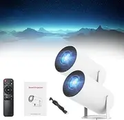 Nexvision Projector, 4K Mini Portable Projector, Smart Projector with WiFi and Bluetooth, Nexvision Projector 4K Home Cinema Video Projector with 180 Rotation Screen Adjustment for Movie Night (2pc)