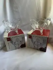 Two Beautiful Vintage Glass Mikasa Crystal Bowls - Tree Pattern