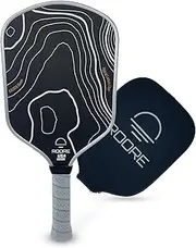 Titanium Carbon Fiber Pickleball Paddle Racket - Thermoformed and Edge Foam Injected Hybrid Shape 16mm Pickleball Paddles - USAP Approval in Progress for Pickleball Rackets