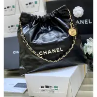 在飛比找蝦皮購物優惠-Anna 二手/全新 CHANEL 22BAG 大容量黑金托