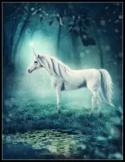 Unicorn in the Magic Forest - Chart Counted Cross Stitch Patterns Needlework