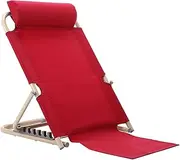 Waist Chair Nursing Chair Lazy Chair, Adjustable Back Rest,Multi-Position Back Rest Support Seat,Bed Back Rest Adjustable Angle, Mobility Disability Support Aid,red