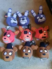 Five Nights At Freddy's MyMoji Plush (Set of 9) Freddy, Bonnie & Foxy Funko -New