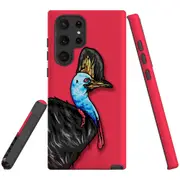 For Samsung Galaxy S22 Ultra Case, Armour Cover, Cassowary Portrait