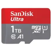 SanDisk Ultra 1TB UHS I MicroSDXC Memory Card with SD Adapter and 150MBPS Speed