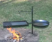 Hillbilly Swing away kit 19mm pole 540mm bbq 400mm frypan steel firepit (No bag)