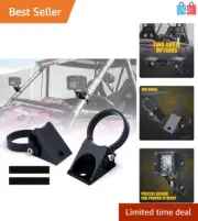 Versatile Adjustable Roll Bar LED Light Mounts - No Drill Installation Included