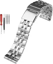 [KAVJU] 316L stainless steel watchband 22mm 24mm solid metal wristband for breitling Watch strap mens watch bracelet for A49350 AB042011