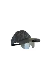 Fendi Eyewear Cap Shield Frame Sunglasses 0,One size Black