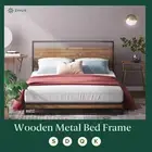 Metal Bed Frame Queen Double Single King Mattress Base Platform Wooden - Zinus