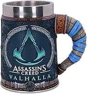 Nemesis Now B5335S0 Officially Licensed Assassins Creed Valhalla Viking Game Tankard, Resin w. Stainless Steel, 300 milliliters, Multicolour