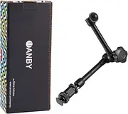 WANBY Magic Arm 11" Articulating Friction Arm Adjustable w/Hot Shoe Mount 1/4'' Tripod Screw for DSLR Camera Rig LCD Monitor LED Lights Flash Light (Arm)