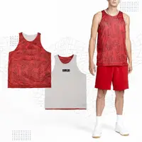 在飛比找momo購物網優惠-【NIKE 耐吉】背心 Dri-FIT 男款 紅 灰 印花 