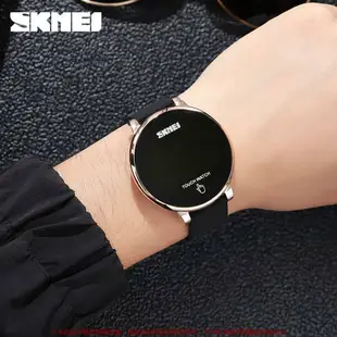 SKMEI時刻美新款創意電子錶 觸屏手錶 多功能時間夜光男女防水手錶 腕錶 男錶 女錶 電子錶