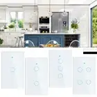 White WiFi Switch Smart Home Touch RF Light Wall Glass Panel For Alexa Google AU