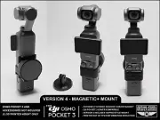 DJI OSMO Pocket 3 Magnetic and GoPro Style Mounts (Accessories Not Included)