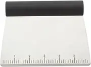 KitchenAid All Purpose Stainless Steel Dough Pastry Scraper/Chopper/Cutter with Measurement Scale, 6-Inch, Black