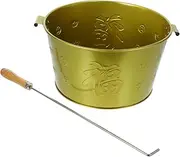 1 Set Bucket Banknotes Stainless Steel Household