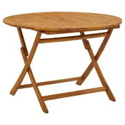 Folding Garden Table 110 cm Solid Acacia Wood vidaXL