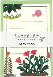 Gakken Staefl JD04081 Gomi Taro Mini Pack Letter, Stationery, Envelope, Gingyo Gate Flowers