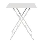 Bolero Grey Square Pavement Style Steel Table - Cafe Tables (GK988) - GK988
