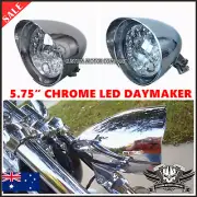 5.75" Chrome LED indicator daymaker headlight Harley SPRINGER FLSTS Heritage