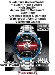 Customize Watch, Suzuki Car owners, High Quality, Japan Quartz Movement