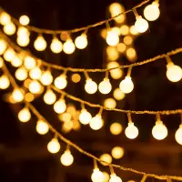 在飛比找松果購物優惠-LED燈串 聖誕燈串 燈泡串 LED裝飾燈 圓球 聖誕燈 氛