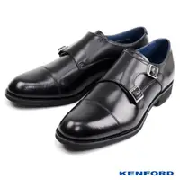 在飛比找momo購物網優惠-【KENFORD】橫飾造型雙扣孟克鞋 黑色(KN83-BL)