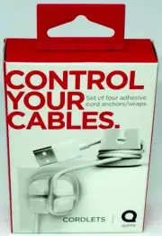 Quirky Control Your Cables Set Of Four Grips Almost Every Cord Adhesive Backs