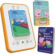 Kids Audio Book Player | No App or Wifi Needed | Portable & Screen-Free | Peppa Pig Starter Pack Includes 3 Peppa Pig Books