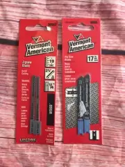 Vermont American Jigsaw Blade 2 3/4” 1/8” 19 TPI 17 TPI Set Of 2