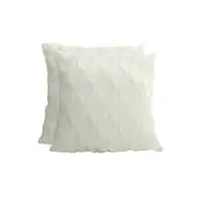 2pcs/4pcs Plush Cushion Cover Pillowcase Throw Pillow Covers Pillowcase Sofa Home Decor
