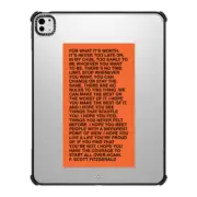 iPad Pro 13-inch (M4) iPad Impact Case For What It's Worth iPad Case by Quotes by Christie
