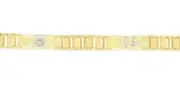 14k Solid Yellow Gold Mens Nautical Railroad Link Chain/Bracelet 8" 8mm 17gr