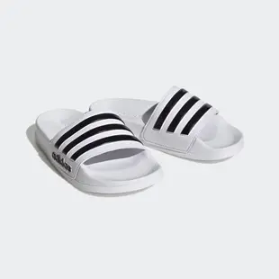 ADIDAS ADILETTE SHOWER K 中大童休閒拖鞋-白-HP7606 22 白色