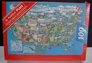 Springbok Puzzle 50 Fabulous Fun-Filled States Poster 100pc NEW Sealed