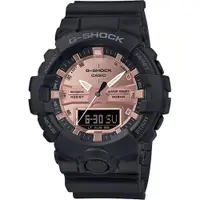 在飛比找ETMall東森購物網優惠-CASIO 卡西歐 G-SHOCK 金屬感雙顯手錶 GA-8