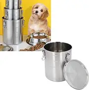 SustVita Stainless Steel Pet Food Storage Container, Airtight Canister with Leak Proof Design, Ideal for Dog Food, Cat Food, Coffee Beans, Tea, Cereal, and More (SustVitals3pR-11)